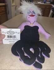 Disney Store 8" Plush Little Mermaid Ursula Octopus Mini Bean Bag
