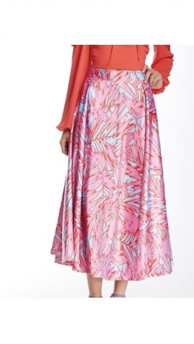 Romeo & Juliet Couture Palm Print Midi Skirt Size S Style #RJ39627NWT - Picture 9 of 22