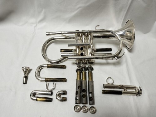 YAMAHA YCR-3330S Silver Cornet Musical instrument w/Hard Case - Picture 4 of 19