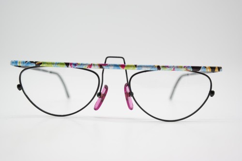 Vintage Brille MO 1289 Schwarz Mehrfarbig Oval Brillengestell eyeglasses - Bild 1 von 6