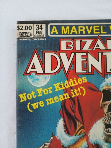 Bizarre Adventures #34 (F+) Marvel Comics 1982 signed Joe Jusco & Jim Shooter - Picture 3 of 17