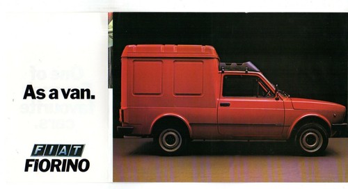 Fiat Fiorino Van 1980-81 UK Market Foldout Sales Brochure 127 - Picture 2 of 2