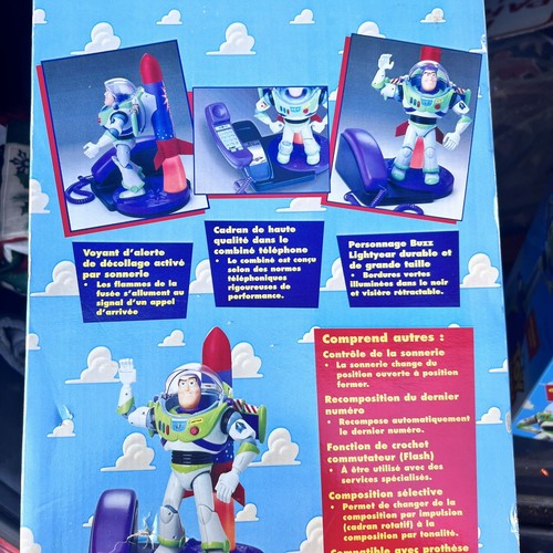 Telefono Vintage Brooktel Originale Toy Story Buzz Lightyear Decollo Razzo Nuovo - Foto 2 di 8