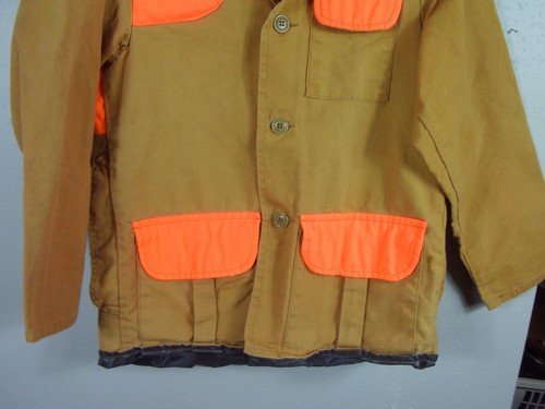 RedHead Duck Hunting  Shirt Game Pouch Padded Shoulder Biege/ Orange Mens Size S - Picture 8 of 9