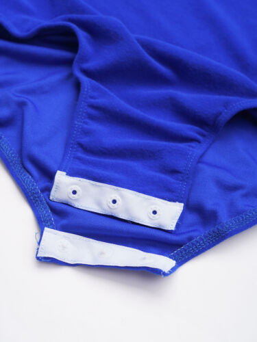 Kid Girl Leotard Ballet Dance Short Sleeves Tank Leotard Cami Gymnastic Bodysuit - Picture 68 of 88