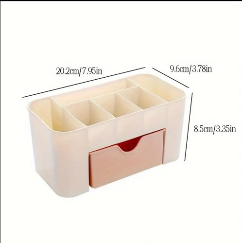 Organizador de mesa bañera caja de cosméticos dormitorio oficina contenedor joyero - Imagen 3 de 3