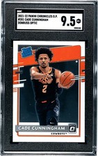 2021 Panini Chronicles Donruss Optic Draft Picks Cade Cunningham RC SGC 9.5 Mint
