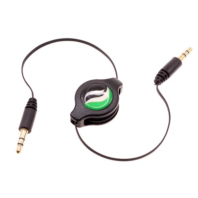 Retractable Aux Cable 3.5mm Adapter Car Stereo Aux-in Audio Cord for Tablets