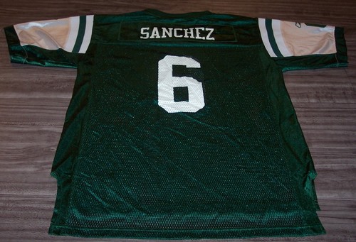 NEW YORK JETS #6 MARK SANCHEZ NFL FOOTBALL JERSEY YOUTH XL 18-20 - Picture 6 of 6