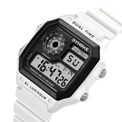Digitaluhr Herren Damen Sport Band Armband LED Wasserdicht Chronograph Repeater - Bild 7 von 8