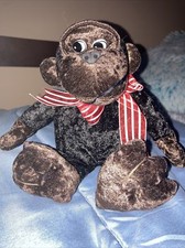 Vintage Dan Dee Collectors Choice 8 Plush Monkey Ape Black / Brown Rare