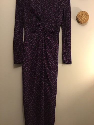 ZARA Polka Dot Dress With Shoulder Pads Size S Bloggers Bloggers Fav - Picture 4 of 9