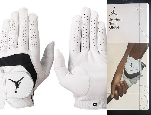New in Package Nike MICHAEL JORDAN Tour Leather Golf Glove LH size reg L #8 - Imagen 1 de 9