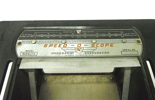 1947 Speed-O-Scope Chicago Il Bakelite Model Speed Print Co Mimeograph Stencil - Picture 6 of 6