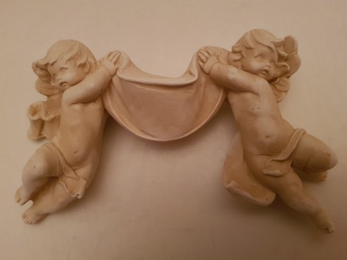 Vintage Cherub Porcelain Wall Hanger (GPB) - Picture 3 of 9