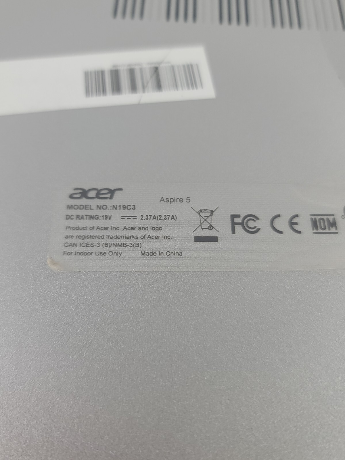 Acer Aspire 5 Slim Laptop 15.6 Full HDAMD Ryzen 3 3200u,NO SSD, NO RAM Laptop - Picture 12 of 13