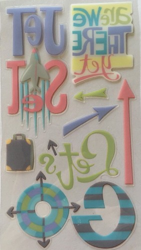 TRAVEL ARROWS Glitter Stickers (7pc)Sticko•Vacation•Jet Set•Airplane •Let's Go•• - Bild 10 von 11
