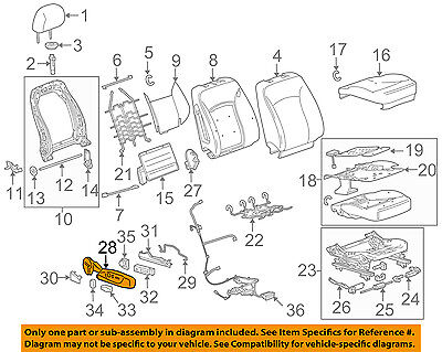 Buick GM OEM 11-17 Regal Driver Seat-Outer Finish Panel 13325377 Buick GM OEM 11-17 Regal Driver Seat-Outer Finish Panel 13325377