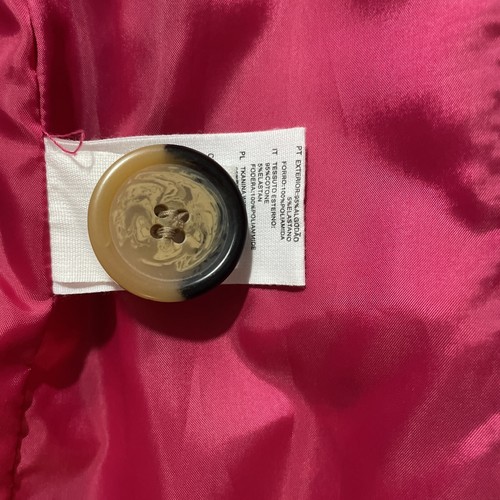 H&M Women's Leopard Animal Print Classic Trench Size S with Dark Pink Lining - Picture 6 of 17