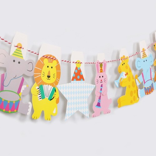 Children Paper Birthday Party Flag Bunting Banner 2.2m - Picture 4 of 34