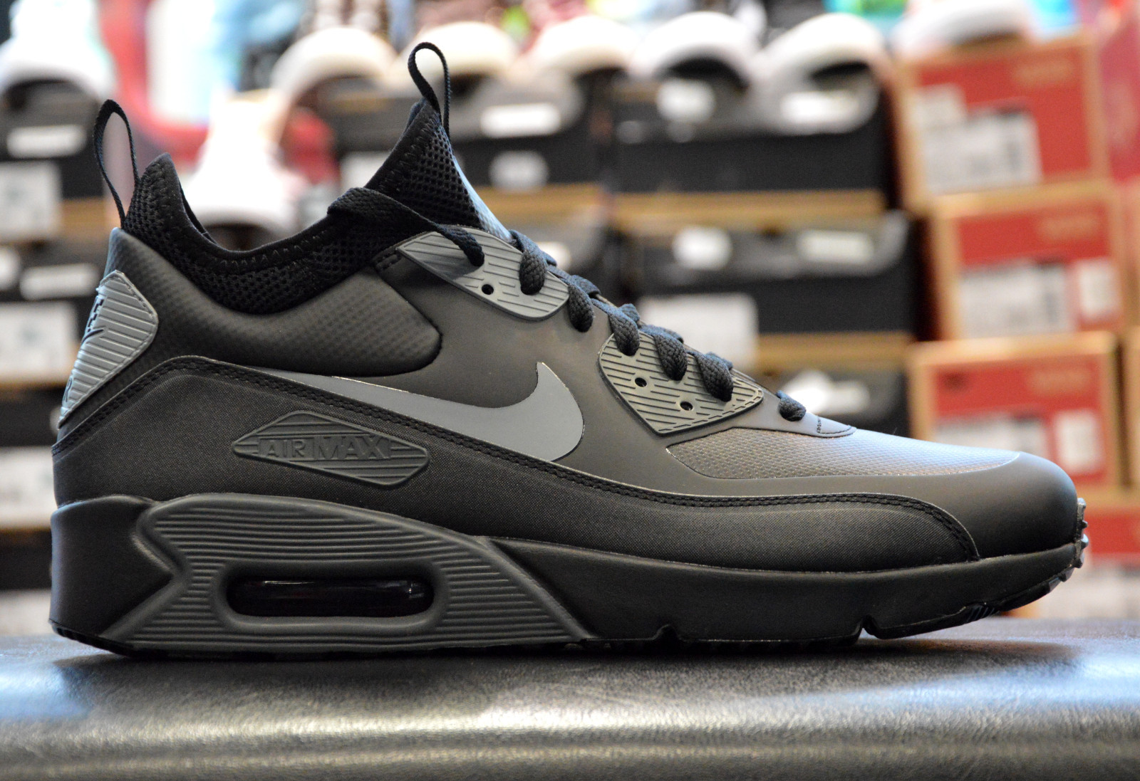 Nike Air Max 90 Ultra Mid Herrenschuhe Damenschuhe Turnschuhe Sneaker Schwarz Nike Air Max 90 Ultra Mid Herrenschuhe Damenschuhe Turnschuhe Sneaker Schwarz