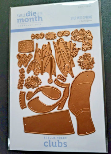 SPELLBINDERS Small Die of the Month Club Excl DOM-Feb25 Step into Spring Shoes - Picture 2 of 3