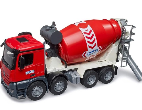 bruder toys new CONCRETE MIXER CEMENT TRUCK DEISEL POWER 03655 NEW RED MIXER - Picture 3 of 7