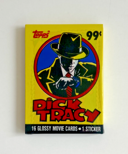 Vintage 1990 TOPPS Dick Tracy Sammelkarten - 16er-Pack + Aufkleber - werkseitig versiegelt - Bild 1 von 2