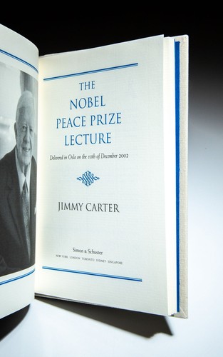 Jimmy Carter / Nobel Peace Prize Lecture Delivered in Oslo Signed 1st Edition - Picture 2 of 6