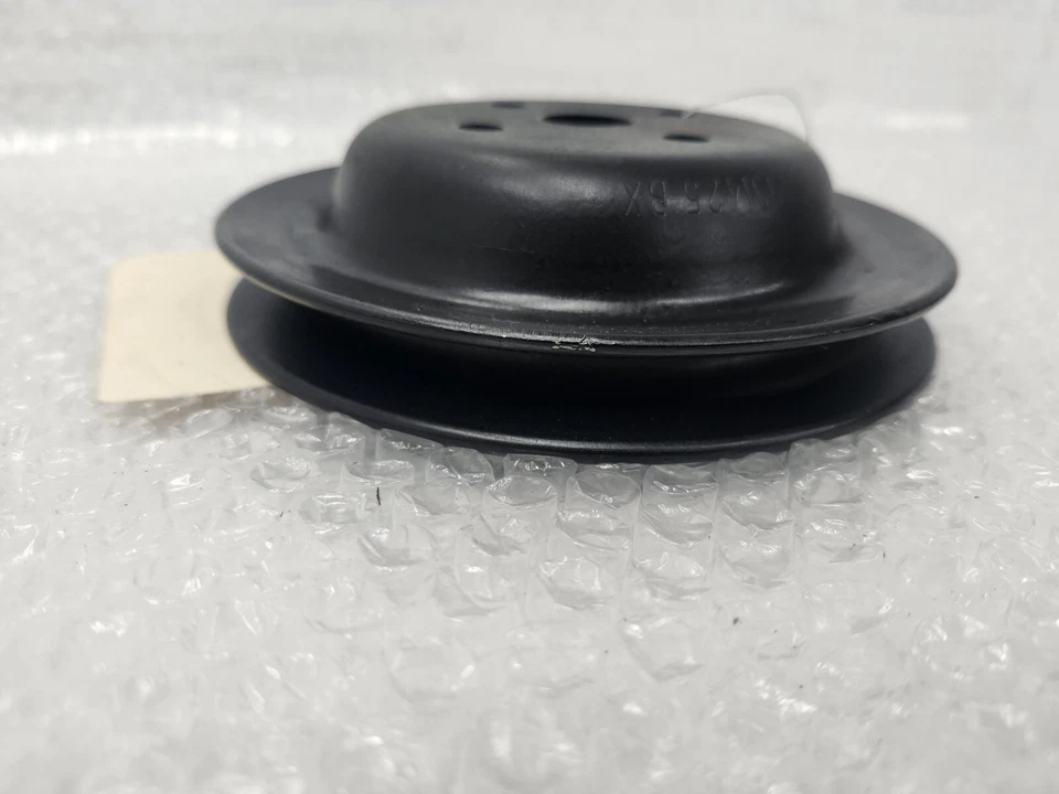 C3 Corvette 1971-81 bomba de agua polea de aire smog ranura profunda única GM 3991425 BX Foto 3 de 4