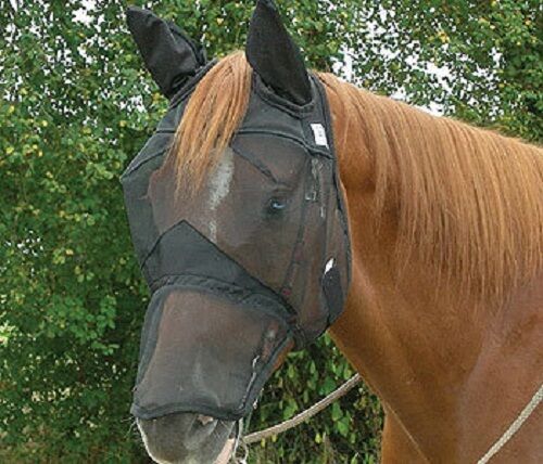 CASHEL QUIET RIDE FLY MASK LONG NOSE with EARS ARAB QUARTER HORSE Trail Riding CASHEL QUIET RIDE FLY MASK LONG NOSE with EARS ARAB QUARTER HORSE Trail Riding