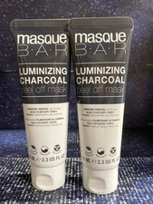 2 X masque BAR Luminizing Charcoal Facial Peel Off Mask 70 ml/Tube Korean Beauty
