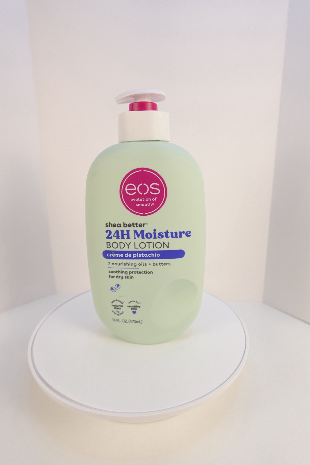 eos Shea Better Body Lotion- Crème de Pistachio, Soothes Dry Skin, 16 fl oz NEW