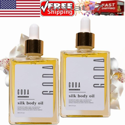 #ad 2 Pack GODA Silk Body Oil Women Moisturizing Formula Bath amp; Shower Oil Smooth $28.99