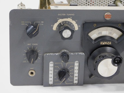Collins KWM-2A RE Vintage Ham Radio Transceiver (SN 38796, for parts or repair) - Zdjęcie 4 z 12