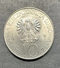 Poland Adam Mickiewicz Large 10 Zlotych Coin 1975 Eagle Unc World Foreign