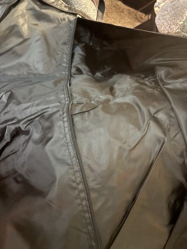 Bolso de Ropa Embassy Leather Company Cuero Búfalo Suave Negro Retazos - Imagen 5 de 7