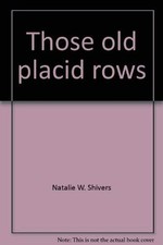 THOSE OLD PLACID ROWS: THE AESTHETIC AND DEVELOPMENT OF By Natalie W. Shivers