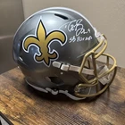 Drew Brees Signed Authentic Speed Helmet SB XLIV MVP Inscription COA