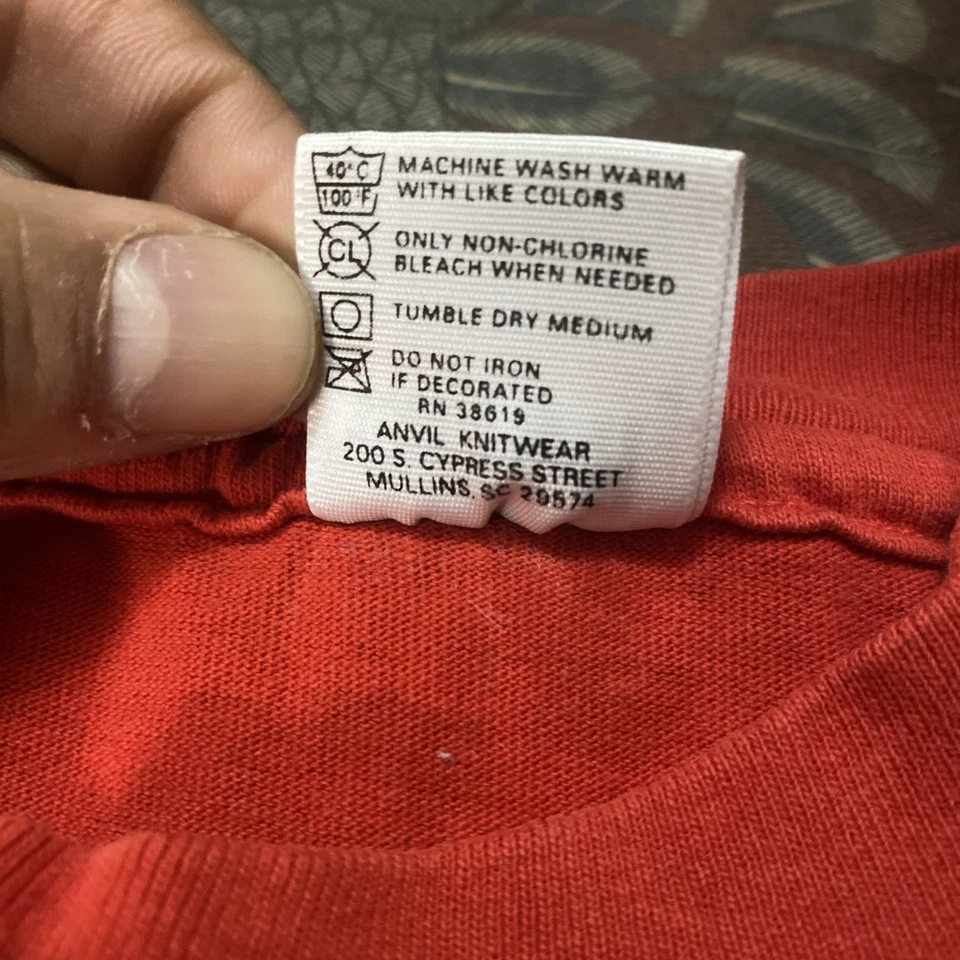 Винтажная детская футболка унисекс My Alabama ABC красная размер: маленький - Изображение 4 из 4