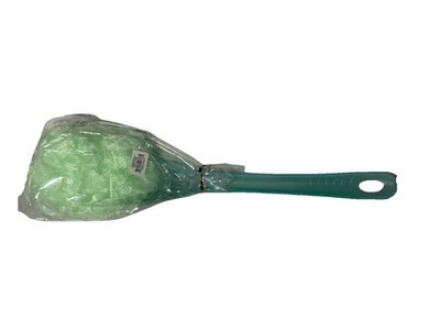 Green Pink Nylon Shower Back Scrubber Exfoliating Long Plastic Handle