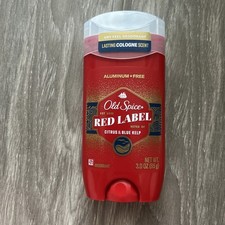 Old Spice Red Label Citrus  Blue Kelp Deodorant 3 oz