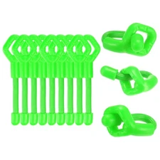 12-Pack Adjustable Plant Ties, 3 Inch Silicone Multi-Function Garden Tie [Green]
