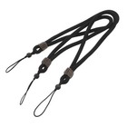  3pcs Short Braided Phone Wrist Strap Black Handcrafted Mobile Phone Wristlet