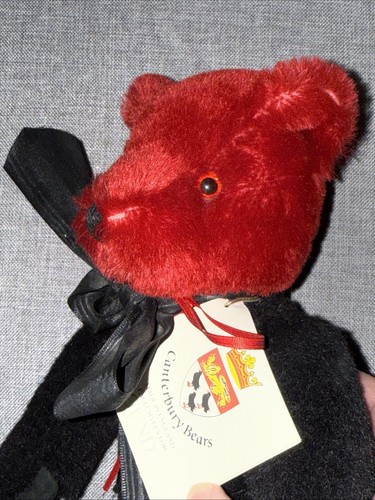 Canterbury Bear Gund Montaque Signed 1992 LE 540/750 Plush Mohair Stuffed Animal - Picture 4 of 11