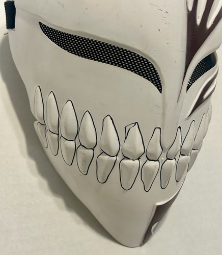 Bleach Mask Ichigo Kurosaki Hollow Kubuki Viz Adult Cosplay Spirit Halloween - Picture 5 of 8