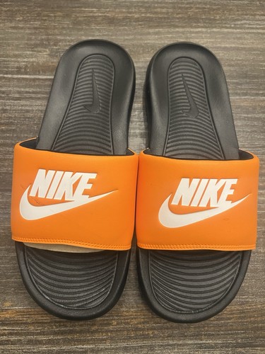 Nike Men’s Size 10 Slide Black/Orange Sandals