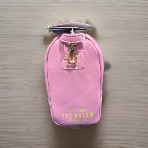 Mini Mochila Estuche Lápices Loungefly Mattel Barbie 65 Aniversario Rosa Lenticular - Imagen 4 de 8