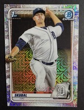 2020 TARIK SKUBAL 1st Bowman Chrome Mojo Refractor Rookie RC #BCP-108 Tigers