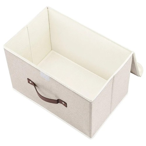 TYEERS Collapsible Storage Box with Lid, Fabric Storage Box for Clothes,... - Imagen 3 de 4